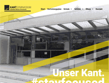 Tablet Screenshot of kant-gymnasium-berlin.de